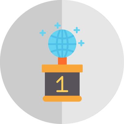 World Flat Scale Icon Design
