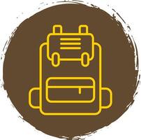 Backpack Line Gradient Icon Design vector