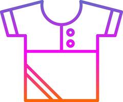 Shirt Line Gradient Icon Design vector