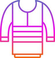 Sweater Line Gradient Icon Design vector