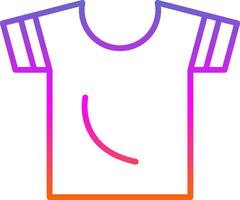 Shirt Line Gradient Icon Design vector