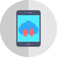 Smartphone Flat Scale Icon Design vector