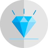 diamante plano escala icono diseño vector