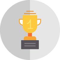 Trophy Flat Scale Icon Design vector