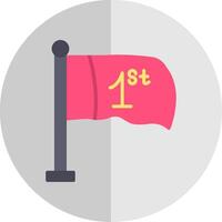 Flag Flat Scale Icon Design vector