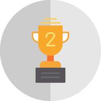 Trophy Flat Scale Icon Design vector