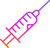 Syringe Line Gradient Icon Design vector