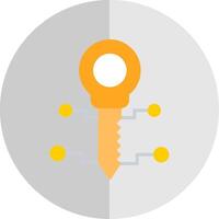 Key Flat Scale Icon Design vector
