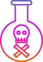 Poison Line Gradient Icon Design vector