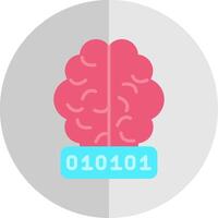 Artificial Intelligence Flat Scale Icon Design vector