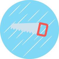 Handsaw Flat Circle Icon Design vector