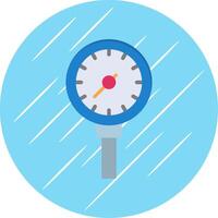 Pressure Meter Flat Circle Icon Design vector