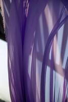 Lavender drapes in a breeze photo