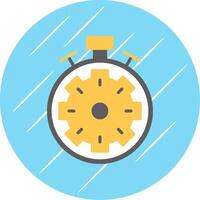 rápido Procesando plano circulo icono diseño vector