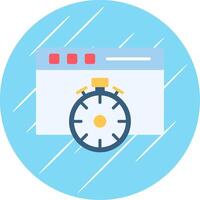 Fast Access Flat Circle Icon Design vector
