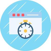 Fast Access Flat Circle Icon Design vector