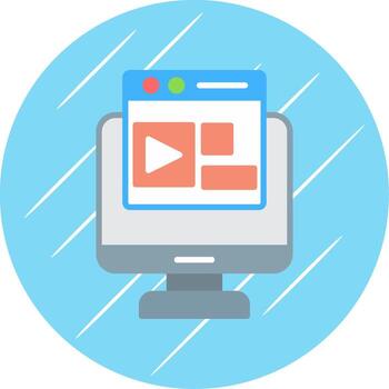 frente final plano circulo icono diseño vector