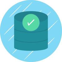 Database Flat Circle Icon Design vector