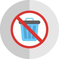 Prohibited Sign Flat Scale Icon Design vector