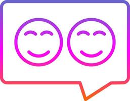 Good Review Line Gradient Icon Design vector