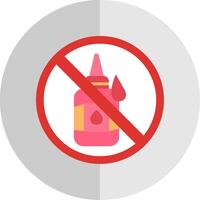 Prohibited Sign Flat Scale Icon Design vector