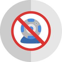 Prohibited Sign Flat Scale Icon Design vector