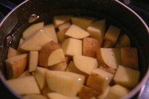 Potatoes to be boiled photo