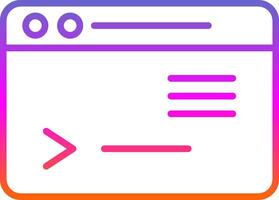 CommandLine Gradient Multi Circle Line Gradient Icon Design vector