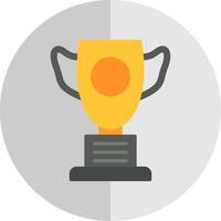 Trophy Flat Scale Icon Design vector