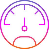 Speedo Meter Line Gradient Icon Design vector