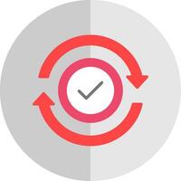 Refresh Flat Scale Icon Design vector