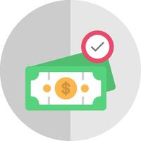 Cash Flat Scale Icon Design vector