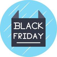 Bless Friday Flat Circle Icon Design vector