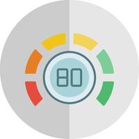 Thermostat Flat Scale Icon Design vector