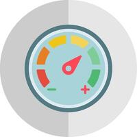 Gauges Dial Flat Scale Icon Design vector