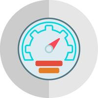 Gauge Flat Scale Icon Design vector