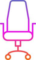 Chair Line Gradient Icon Design vector