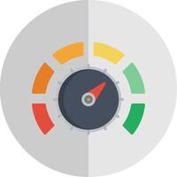 Thermostat Flat Scale Icon Design vector