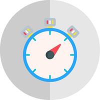 Stopwatch Flat Scale Icon Design vector