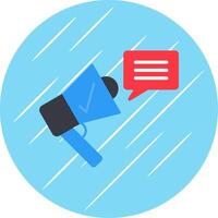 Viral Marketing Management Flat Circle Icon Design vector