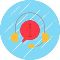 Customer Service Flat Circle Icon Design vector