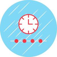 gratis hora plano circulo icono diseño vector