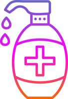Soap Line Gradient Icon Design vector