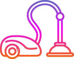 Vacuum Cleaner Line Gradient Icon Design vector