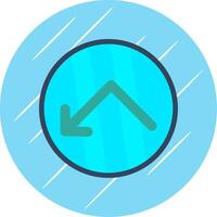 Bounce Flat Circle Icon Design vector