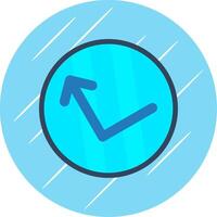 Bounce Flat Circle Icon Design vector
