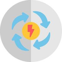 Eco Energy Flat Scale Icon Design vector