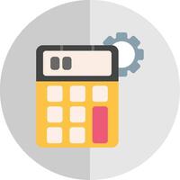 calculadora plano escala icono diseño vector