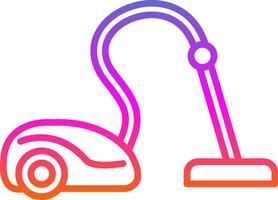 Vacuum Cleaner Line Gradient Icon Design vector