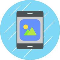 Mobile App Flat Circle Icon Design vector